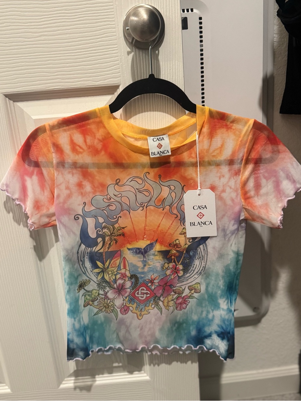 Women’s Casa Blanca Tie-Dye Graphic Tee - Multi-Color
